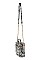 Fashion Snake Print Bucket Shape Crossbody Bag