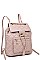 STYLISH QUILTED VEGAN LEATHER LUXURY MONROE BACKPACK JY13653A