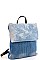 LUXURY DENIM TWO TONE BACKPACK