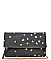 GLITTERY STARRED LUXURY NORTH CLUTCH BAG WITH SLING CHAIN JY-14220ML