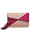 Suede Urban Expressions ONYX CLUTCH BAG