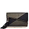 Suede Urban Expressions ONYX CLUTCH BAG