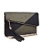 Suede Urban Expressions ONYX CLUTCH BAG