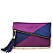 Suede Urban Expressions ONYX CLUTCH BAG