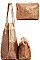LUXURY GENUINE LEATHER STELLA 2IN1 MESH TOTE BAG