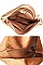 LUXURY GENUINE LEATHER STELLA 2IN1 MESH TOTE BAG