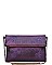 FAUX LEATHER LUXURY POPPY CLUTCH BAG WITH CHAIN SLING JY-14686ML