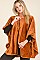 PACK OF 12 SOLID VELVET SHAWL PONCHO WITH A BUTTON POINT