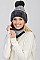 Pack of 12 Trendy  Assorted Color Beanie & Infinity Scarf Set