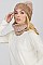 Pack of 12 Trendy  Assorted Color Beanie & Infinity Scarf Set