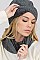Pack of 12 Stylish Assorted Color Beanie & Infinity Scarf Set