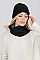 Pack of 12 Stylish Assorted Color Beanie & Infinity Scarf Set