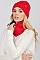 Pack of 12 Stylish Assorted Color Beanie & Infinity Scarf Set