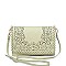 STYLISH LASER CUT LUXURY VALENTINA CLUTCH BAG WITH SLING STRAP JY-15196ML