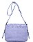 LUXURY PEBBLED VEGAN LEATHER SUNDAY CROSSBODY BAG JY15644
