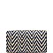 LUXURY BAHAMAS ZIGZAG STRAW FASHION CLUTCH BAG JY15850B