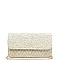 LUXURY BAHAMAS ZIGZAG STRAW FASHION CLUTCH BAG JY15850B