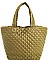 DESIGNER SOFT PADDED SHOPPER WITH COIN PURSE