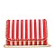 LUX MONA STRIPED CANVAS FASHION CLUTCH BAG  JY15965