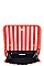 LUX MONA STRIPED CANVAS FASHION CLUTCH BAG  JY15965