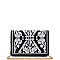 LUX REGINA COATED DENIM FASHION CLUTCH BAG JY15970