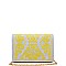 LUX REGINA COATED DENIM FASHION CLUTCH BAG JY15970