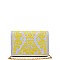 LUX REGINA COATED DENIM FASHION CLUTCH BAG JY15970