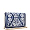 LUX REGINA COATED DENIM FASHION CLUTCH BAG JY15970