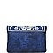 LUX REGINA COATED DENIM FASHION CLUTCH BAG JY15970