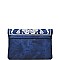 LUX REGINA COATED DENIM FASHION CLUTCH BAG JY15970