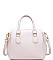 LUXURIOUS PEBBLED VEGAN LEATHER  EMMYLOU SATCHEL BAG JY16099