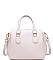 LUXURIOUS PEBBLED VEGAN LEATHER  EMMYLOU SATCHEL BAG JY16099