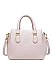 LUXURIOUS PEBBLED VEGAN LEATHER  EMMYLOU SATCHEL BAG JY16099