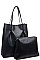 LUXURY THOMPSON 2IN1 FAUX LEATHER TOTE BAG BJY-16104ML