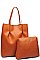 LUXURY THOMPSON 2IN1 FAUX LEATHER TOTE BAG BJY-16104ML