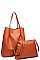LUXURY THOMPSON 2IN1 FAUX LEATHER TOTE BAG BJY-16104ML