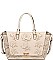 CHIC SMOOTH VEGAN LEATHER PARIS SATCHEL BAG JY16176