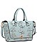 CHIC SMOOTH VEGAN LEATHER PARIS SATCHEL BAG JY16176