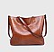 Large Size Faux Leather Tote Bag