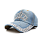 Rhinestone Crown Denim Cap