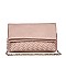 LUXURIOUS VEGAN LEATHER EMBER WOVEN POCKET CLUTCH BAG JY16313