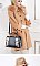 Patent Quality Embroidery Top Handle Satchel Bag