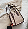 CROCODILE PRINT RABBIT CHARMED TOTE - SHOULDER BAG