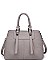 LUXURIOUS PEBBLED VEGAN LEATHER AUSTIN SATCHEL BAG JY16441
