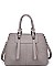 LUXURIOUS PEBBLED VEGAN LEATHER AUSTIN SATCHEL BAG JY16441