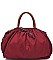 CHIC SOFTLY STRUCTURED VEGAN LEATHER ZORA SATCHEL BAG JY16442