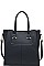 LUXURIOUS PEBBLED VEGAN LEATHER DANTE SATCHEL BAG JY16580