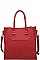 LUXURIOUS PEBBLED VEGAN LEATHER DANTE SATCHEL BAG JY16580