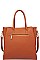 LUXURIOUS PEBBLED VEGAN LEATHER DANTE SATCHEL BAG JY16580