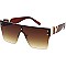 Pack of 12 Exposed Shield Sunglasses with Gold Detail Temples